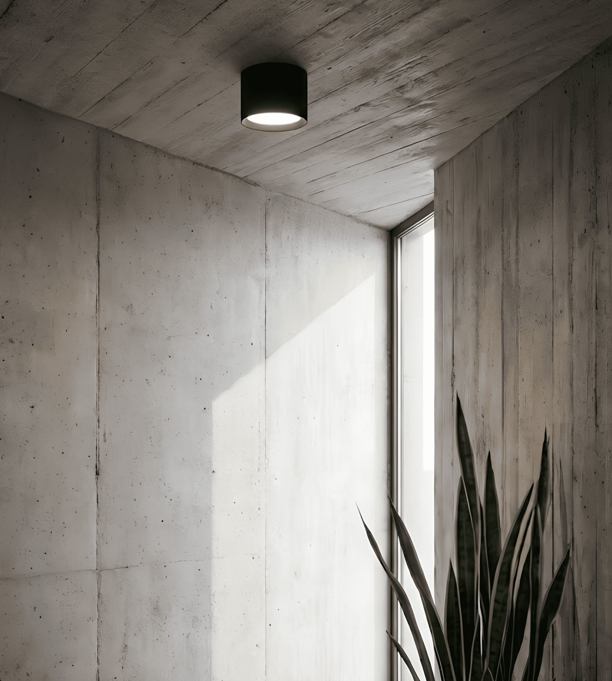 Lámpara sobreponer minimalista